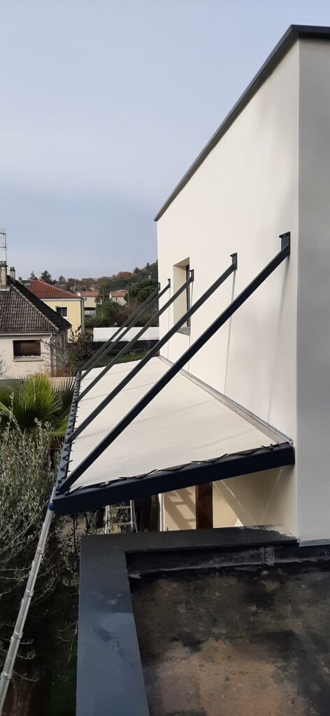 pergola acier et toile