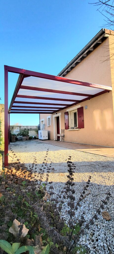 pergola acier et polycarbonate